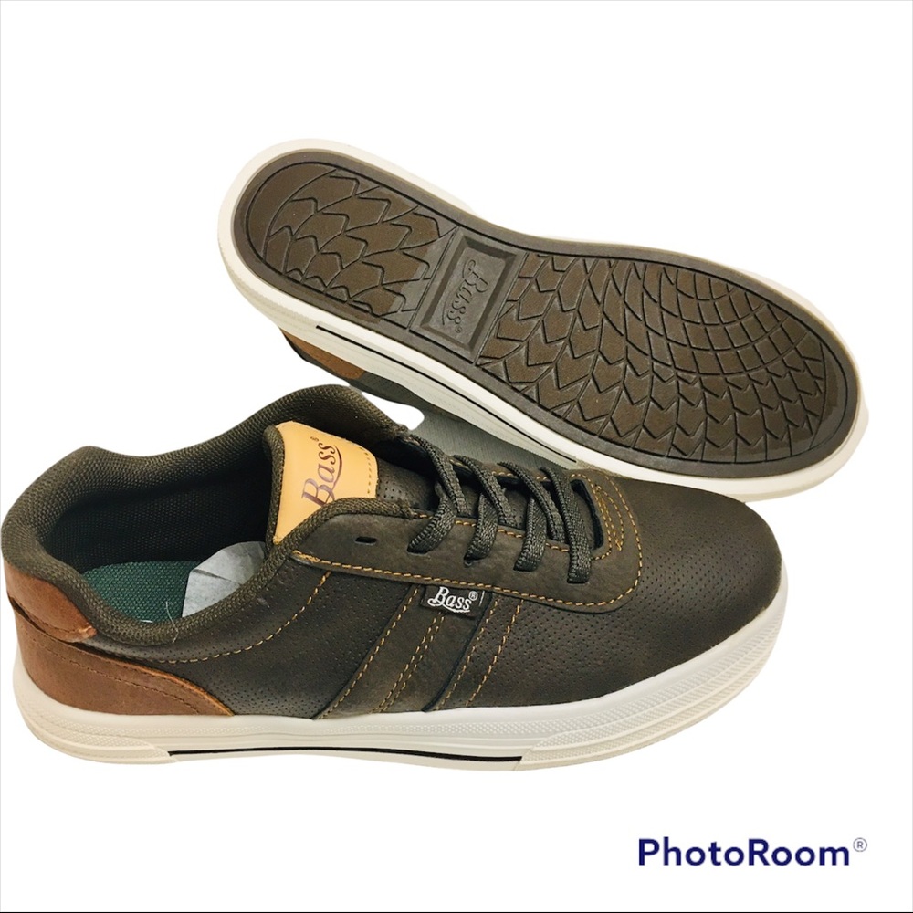 G.H. BASS & CO. Slip-On Laced Shoe Boy's Size 3 Kid's Medium Width Brown/Tan NEW - Picture 4 of 16